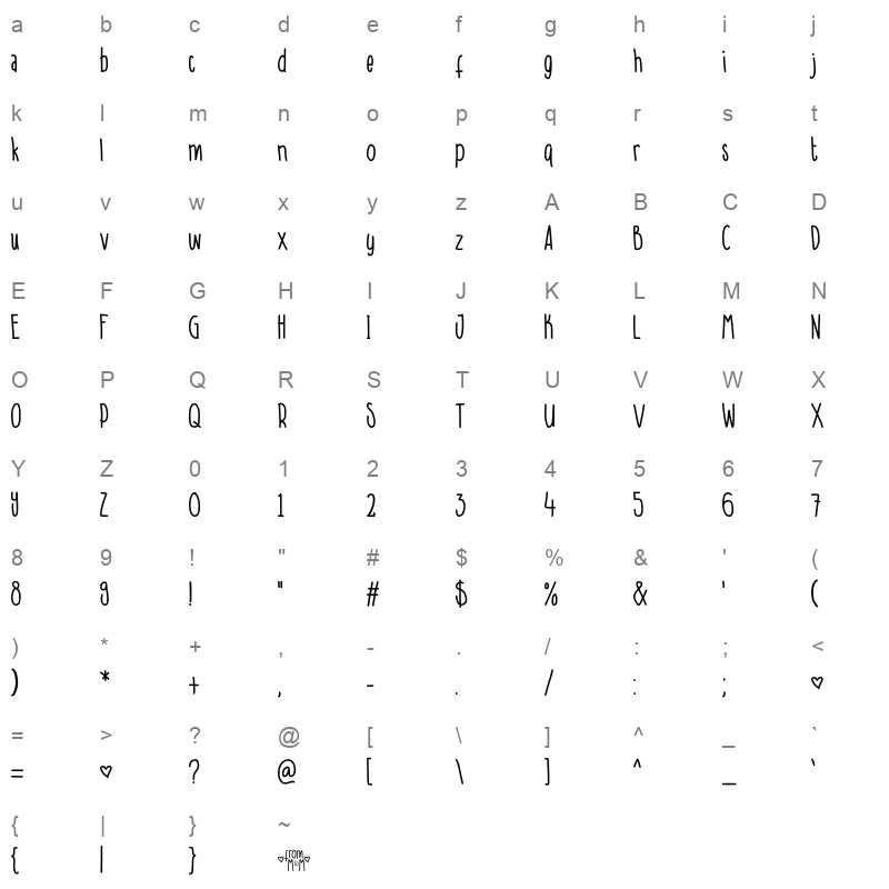 ADayinSeptember Character Map
