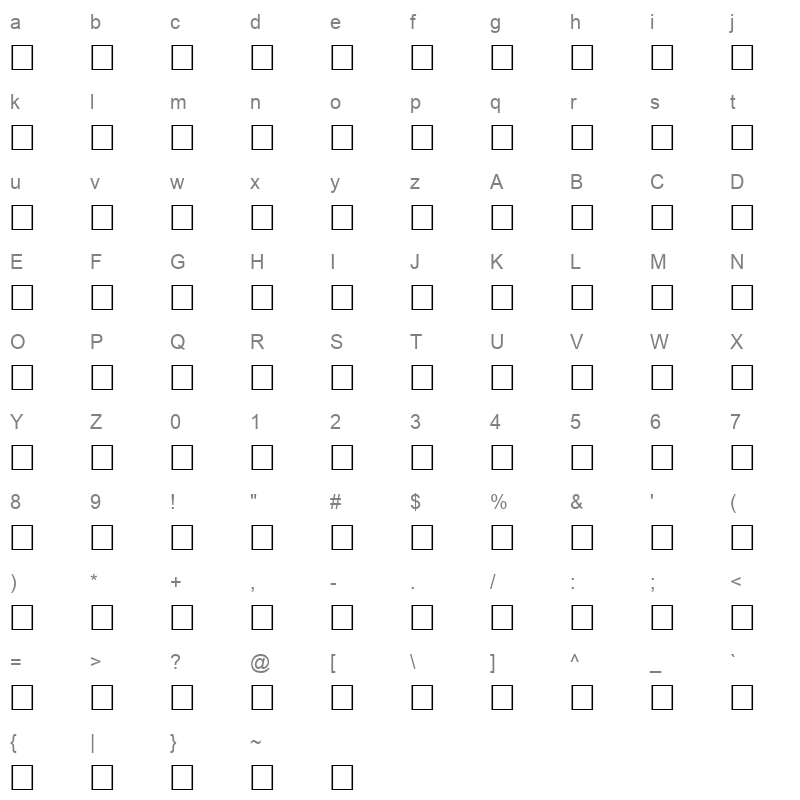 adept Character Map