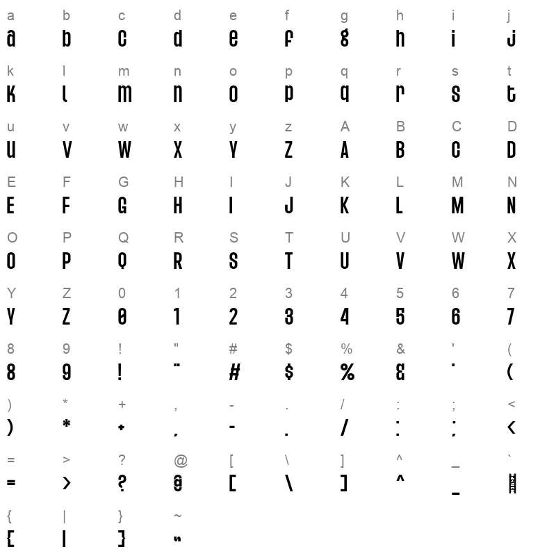 agharti black wide Character Map