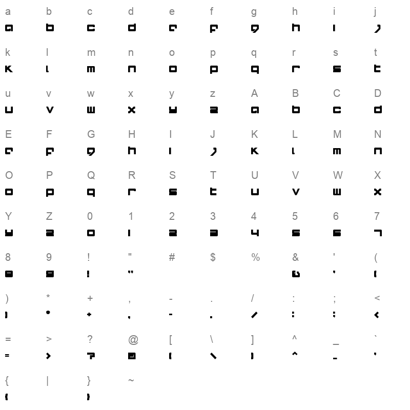 aiko regular Character Map