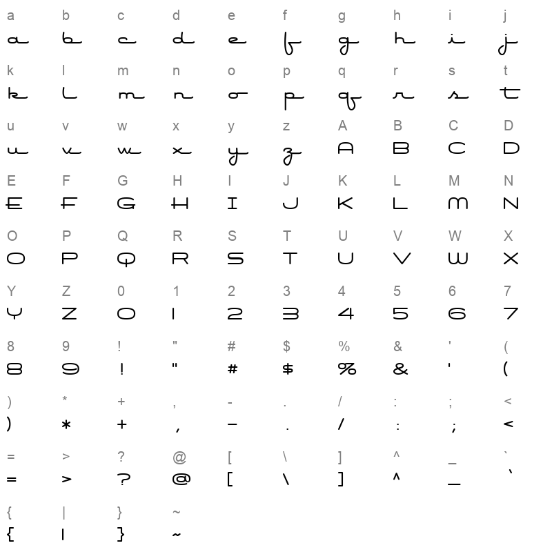air conditioner Character Map
