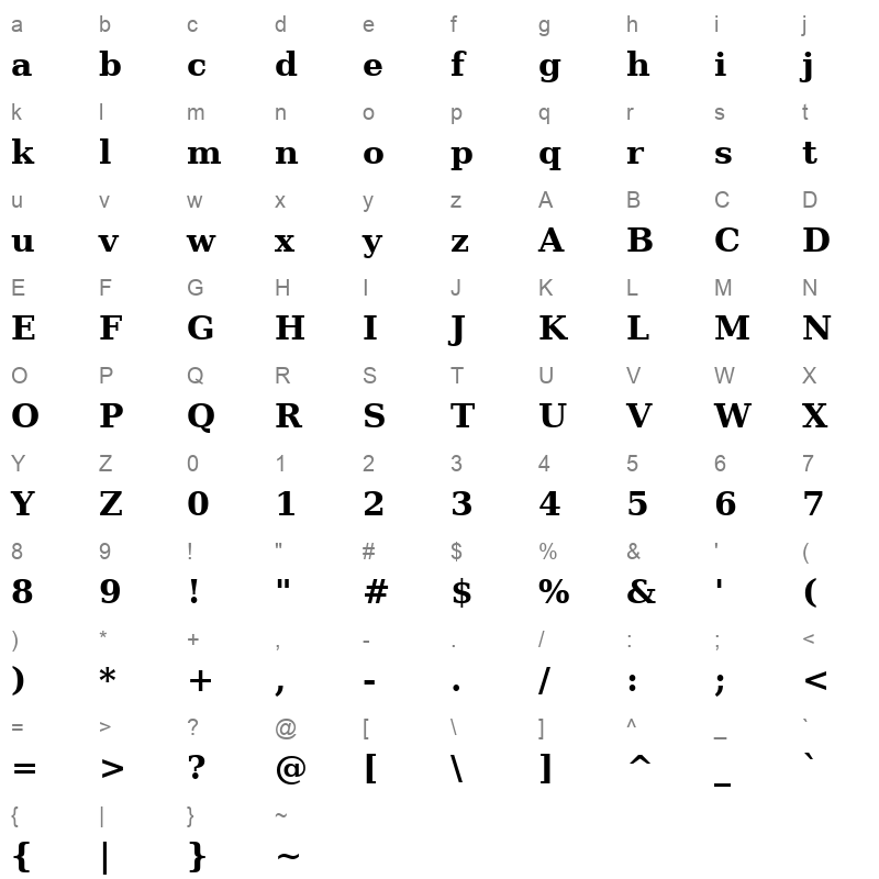 AL Mohanad Thick Character Map