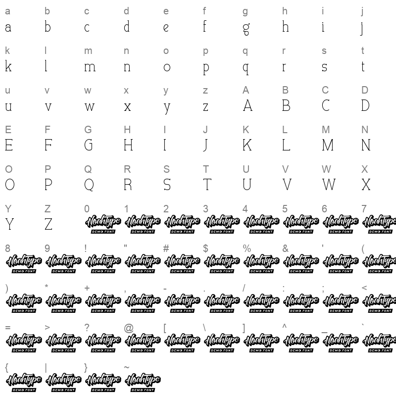 Allegation Regular Character Map