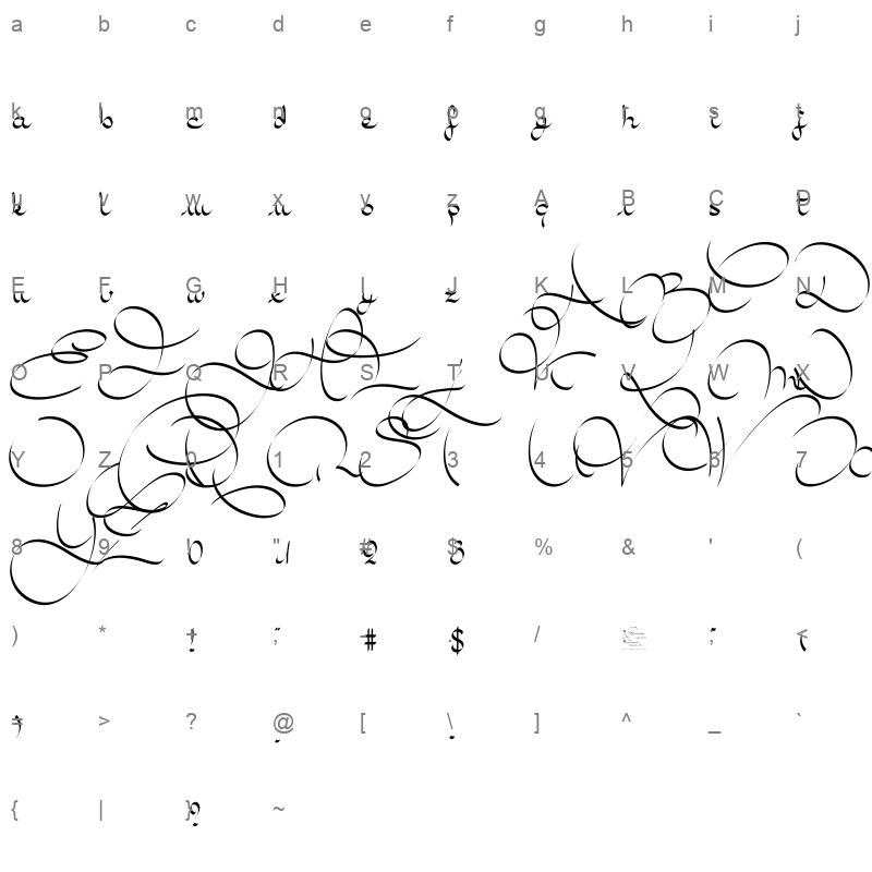 amal regular Character Map