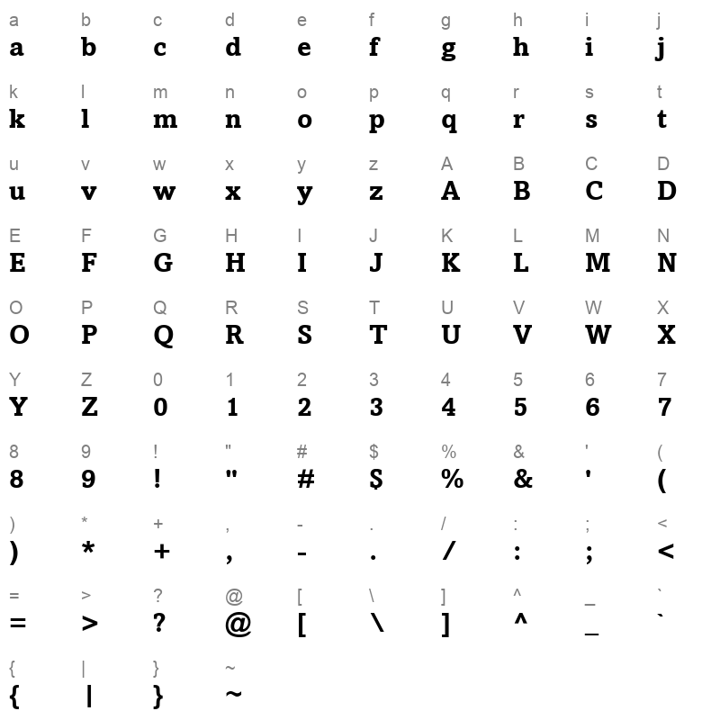 amasis mt std bold Character Map