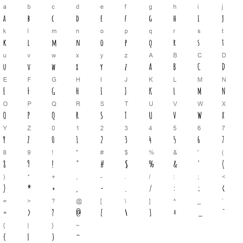 amatic sc hebrew bold Character Map