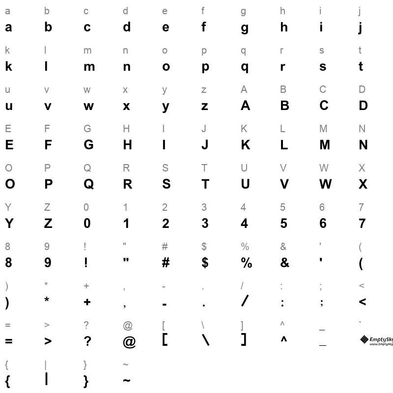 ara es nawar Character Map