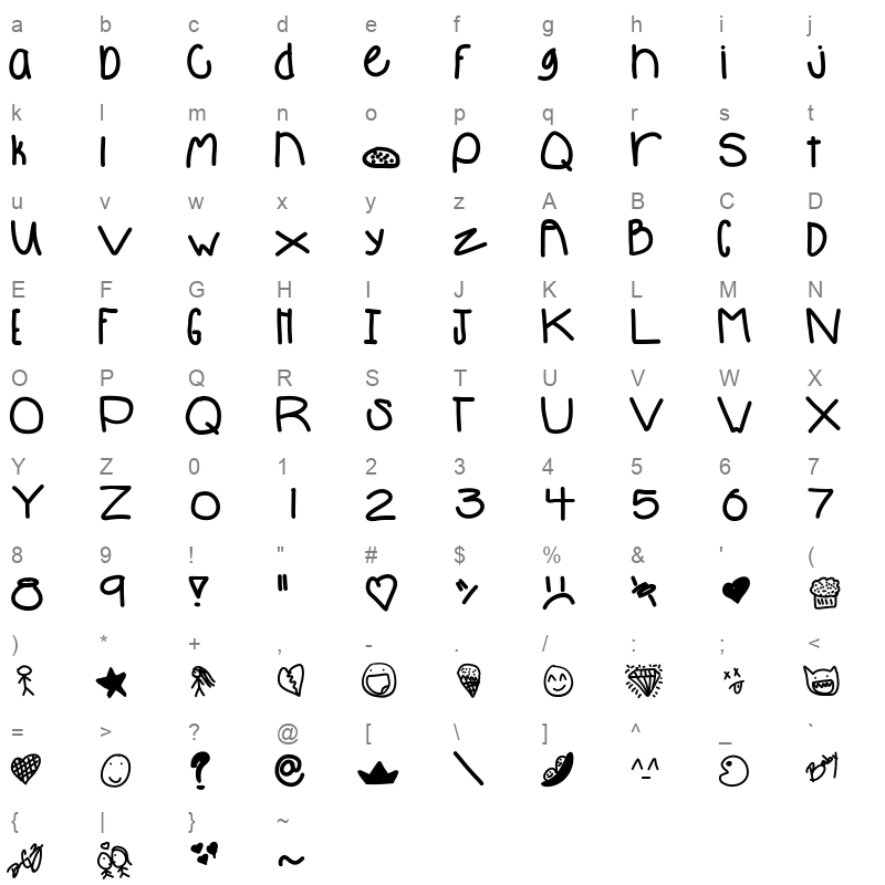 babe Character Map