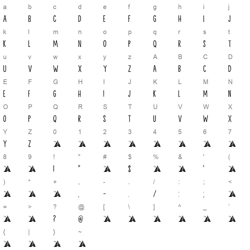 background echo demo Character Map