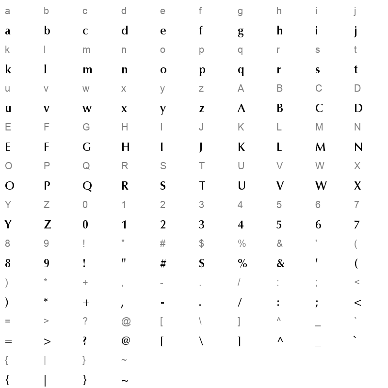 bahij jalal Character Map