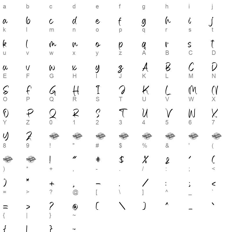 ballery skinton version Character Map