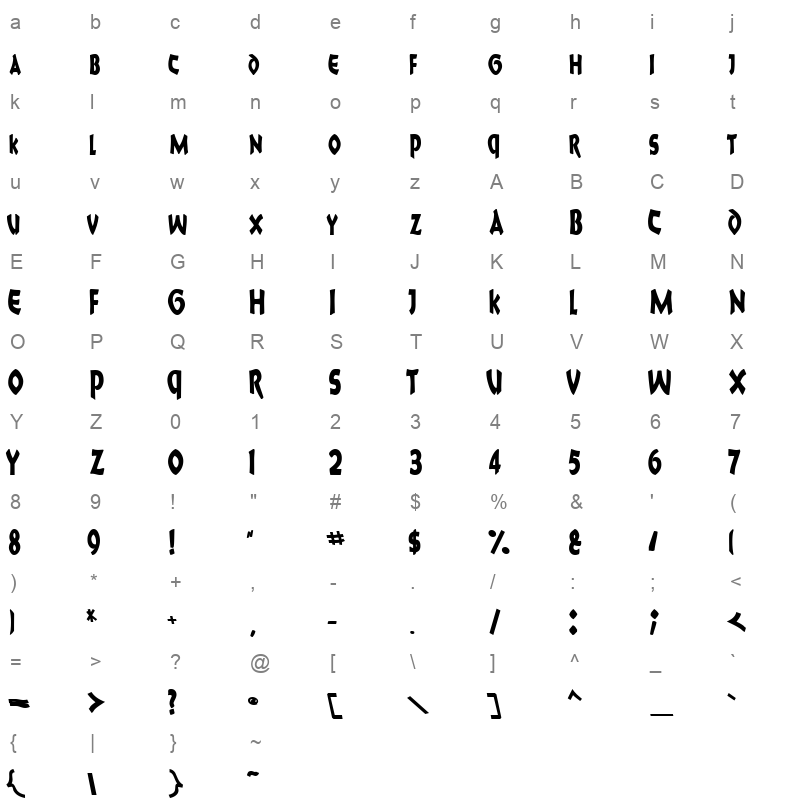 ballscript smallcaps ssk bold Character Map