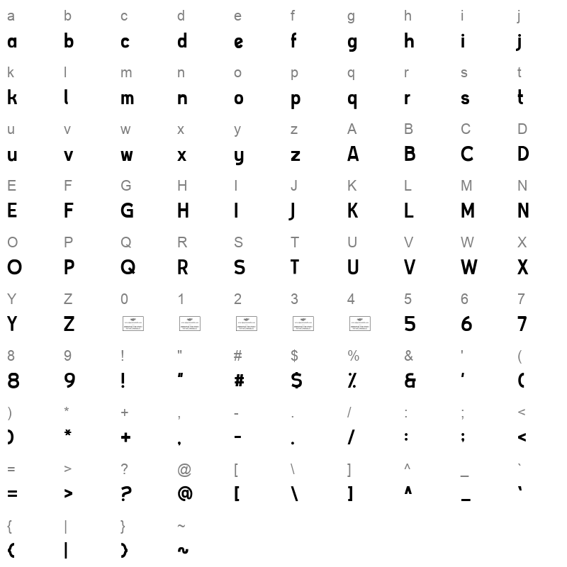 beatbox free Character Map