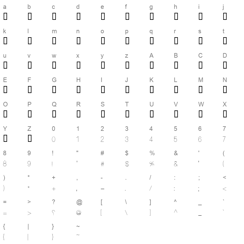 BeeatyWeather Light Character Map