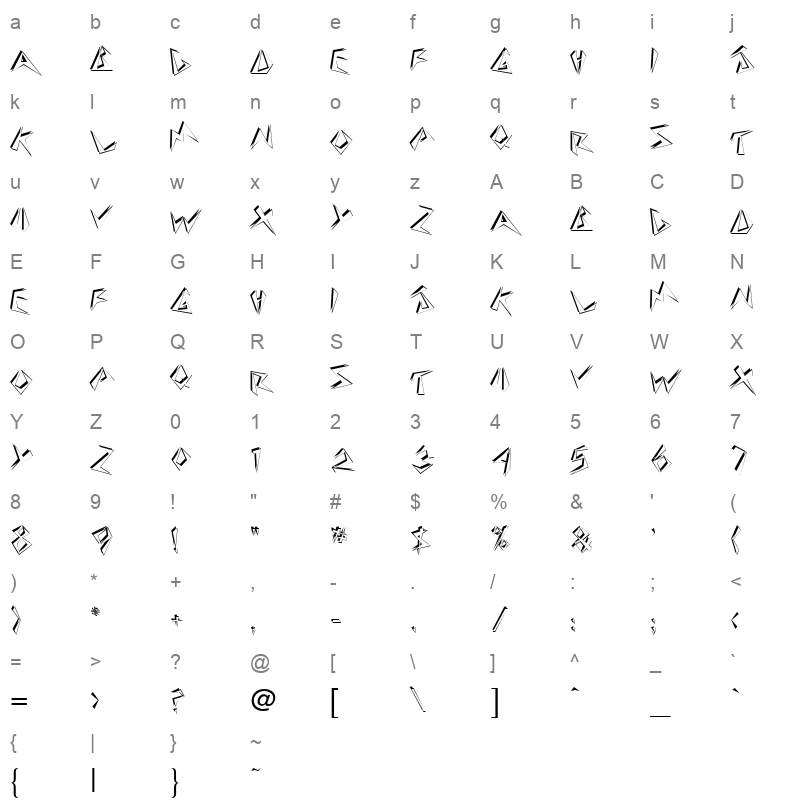 beehive Character Map
