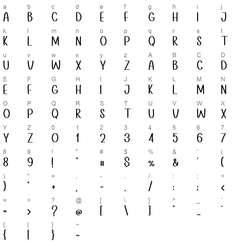 Before Saturday S Character Map