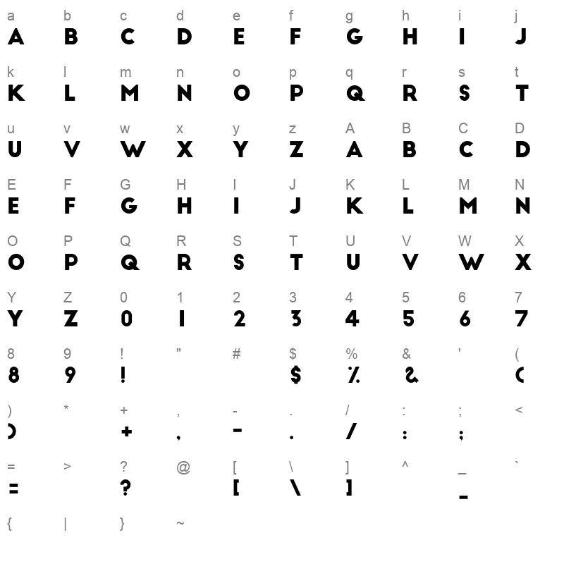 big john Character Map