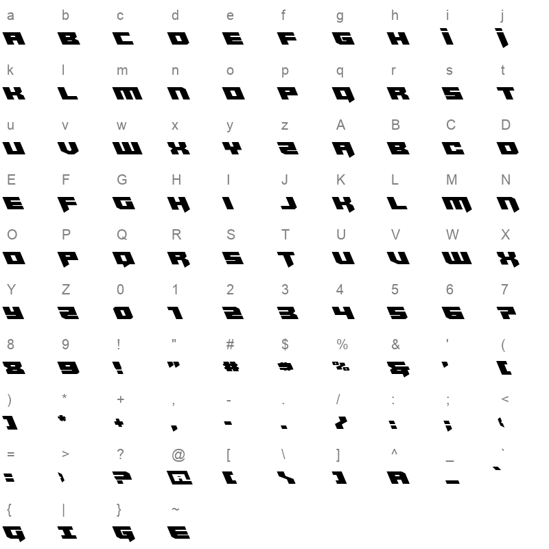 bridge officer left Character Map