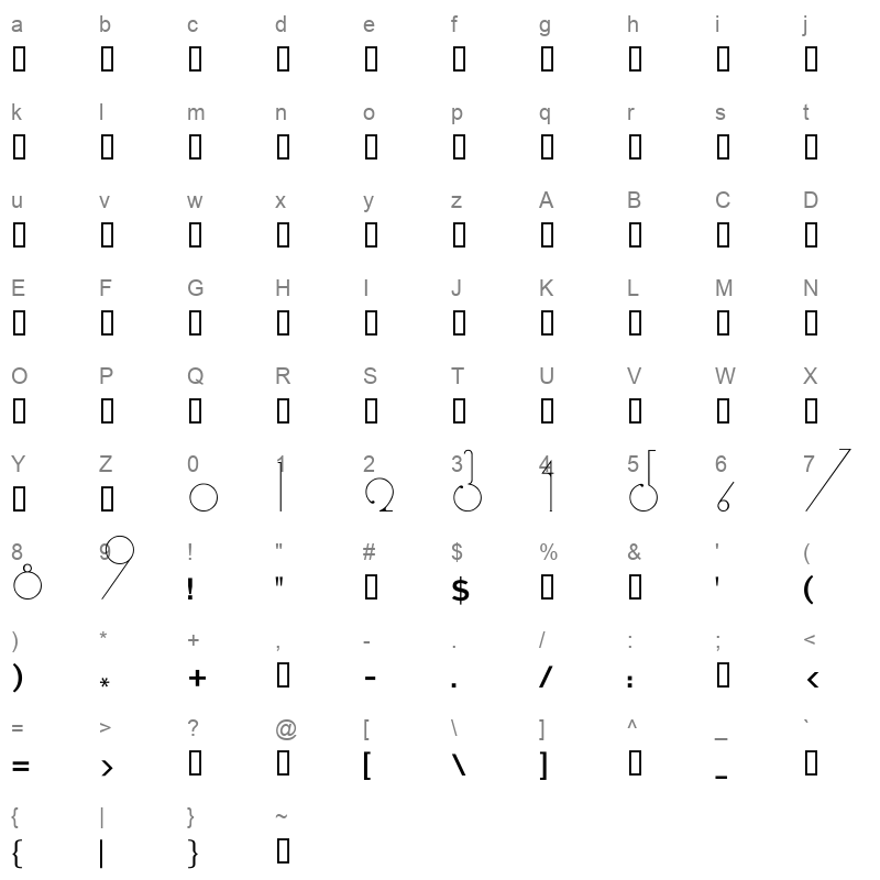 Broqasa 2 Character Map