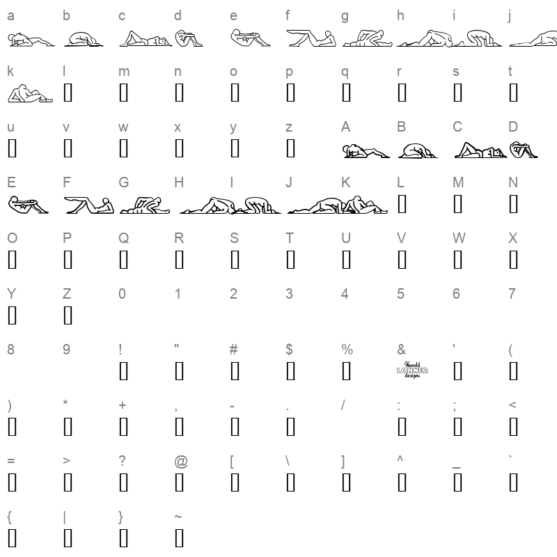 Candd Character Map