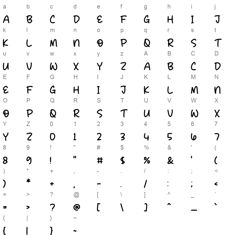 Children Twiny Character Map