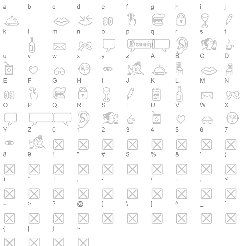 GossipIcons HighNeedlepoint Character Map