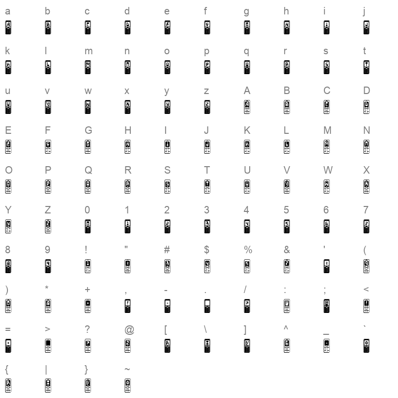 holamota bold cond Character Map