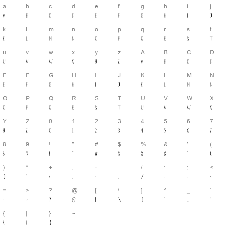 Illusion Magic Character Map