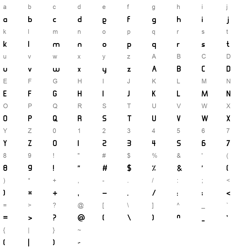 Israr Syria Character Map