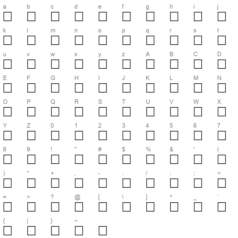 joude Character Map