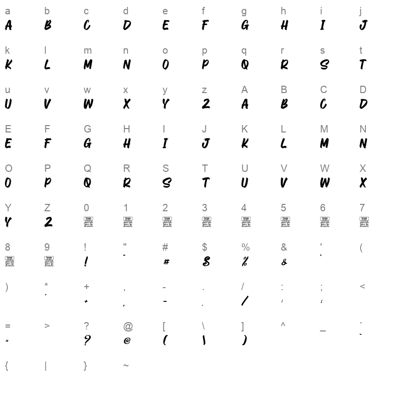 Lazy Tuesday Character Map