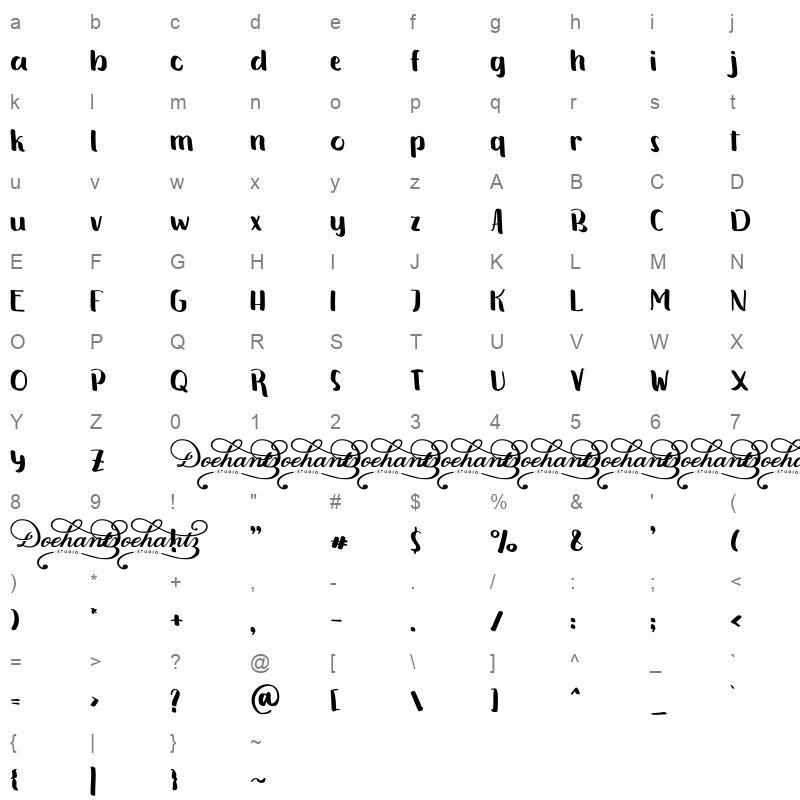 Natural Handwritten Character Map
