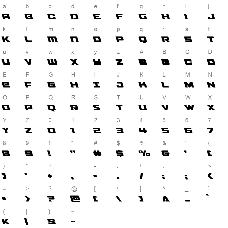 power broker superi left Character Map