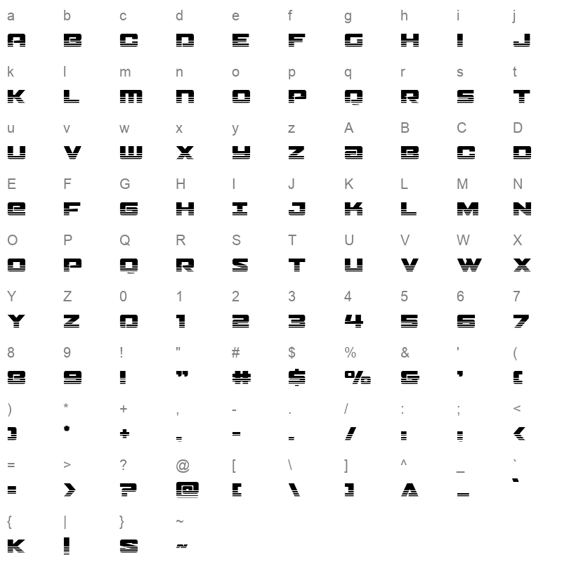 power broker two Character Map