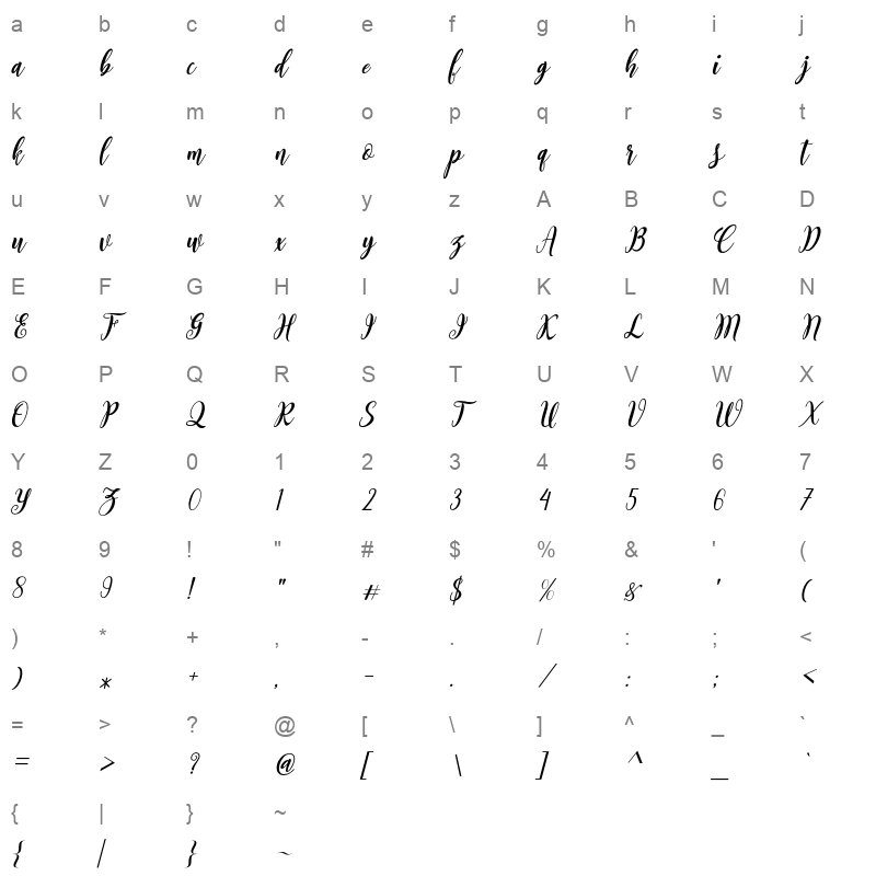 Ramadhan Kareem Character Map