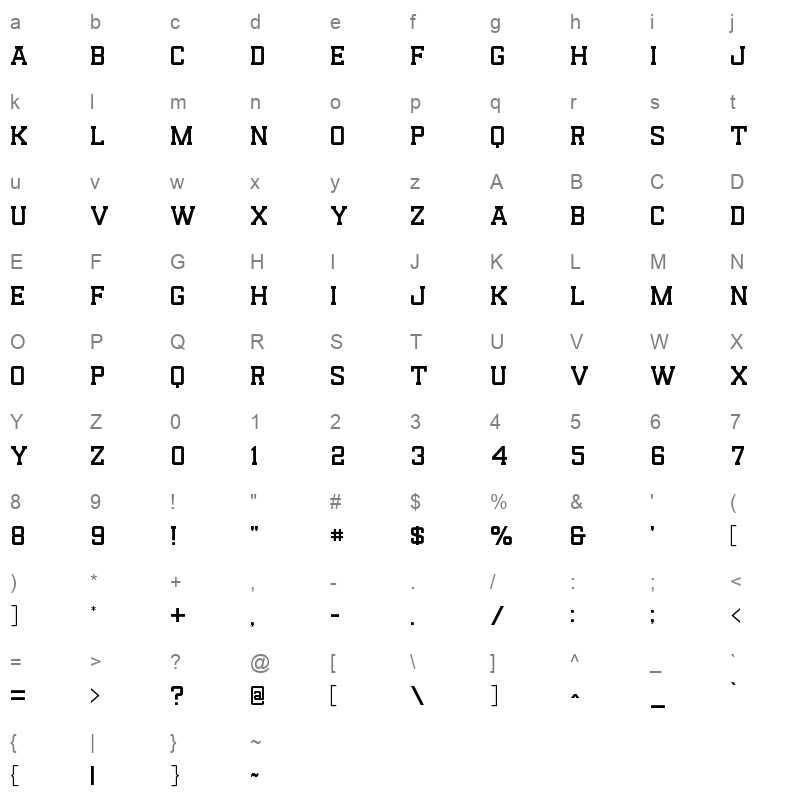 Reach Fill Character Map