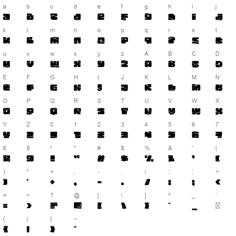 Rock Pile Crack otf Character Map