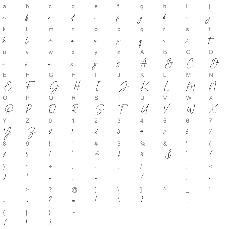 Sharlotte Character Map