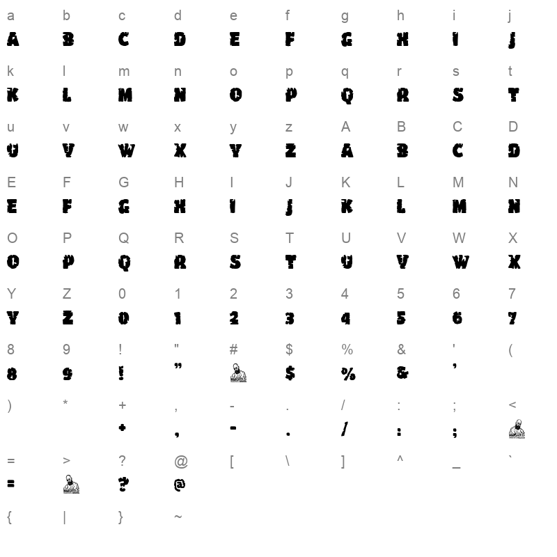 The Car Crash Night Character Map