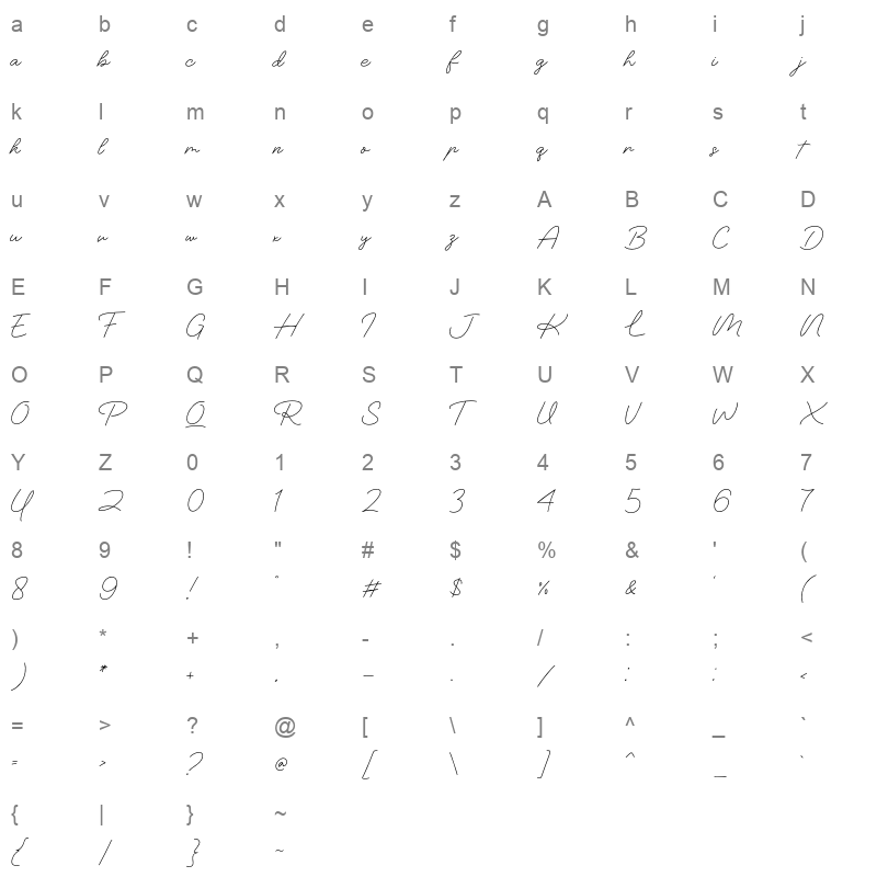 The Panorama Character Map