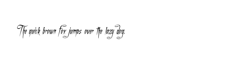 Preview of a charming font italic