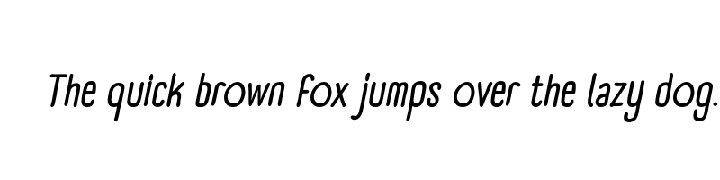 Preview of a day without sun text italic bold