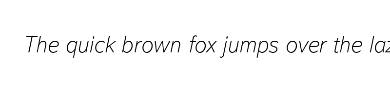 Preview of abadi mt pro extra light italic