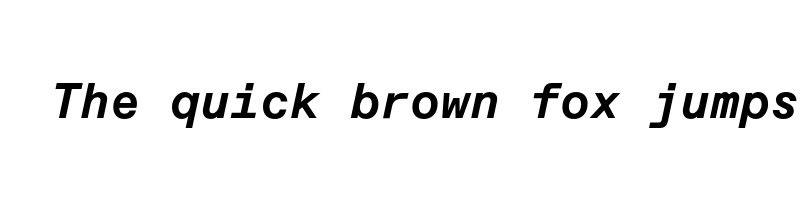 Preview of abc favorit mono bold italic
