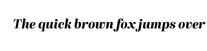 Preview of abril display extra bold italic