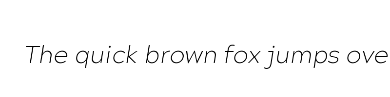Preview of acherus grotesque ultra light italic