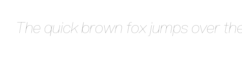 Preview of acronym hairline italic