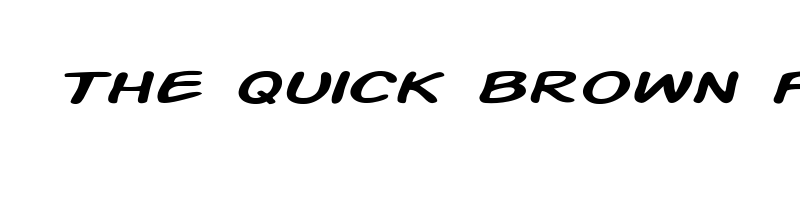 Preview of action man extended italic