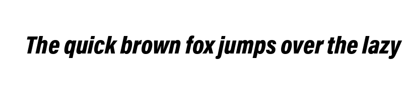Preview of acumin pro condensed black italic