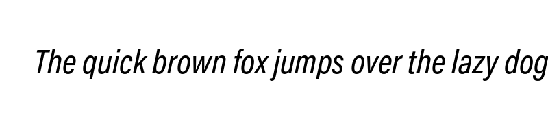 Preview of acumin pro condensed medium italic